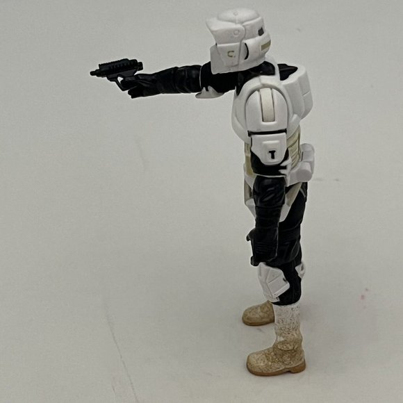 2005 Star Wars Hasbro Saga Collection Imperial Biker Scout Trooper Figure Weapon - Picture 10 of 16